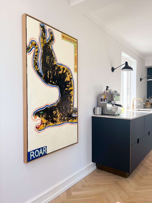Tiger be Louder, 80x140 cm (sold)