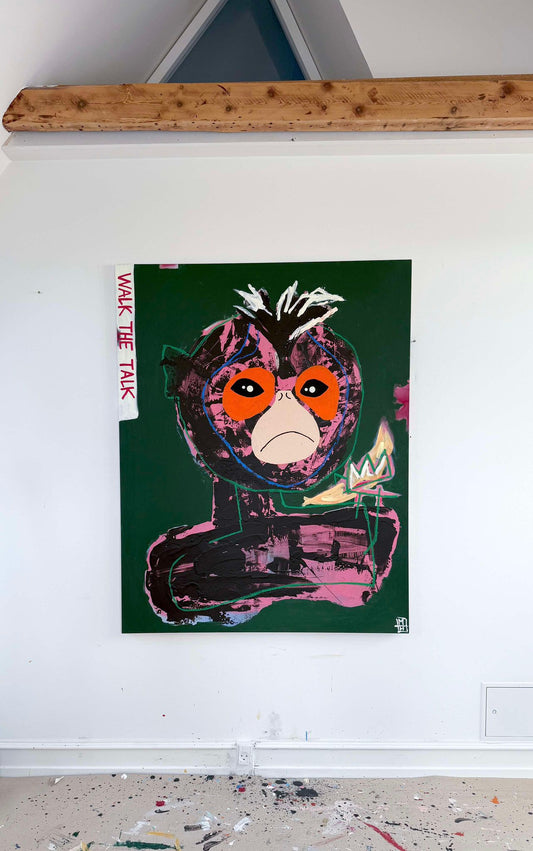 Lazy Monkey, 100x120 cm (sold)