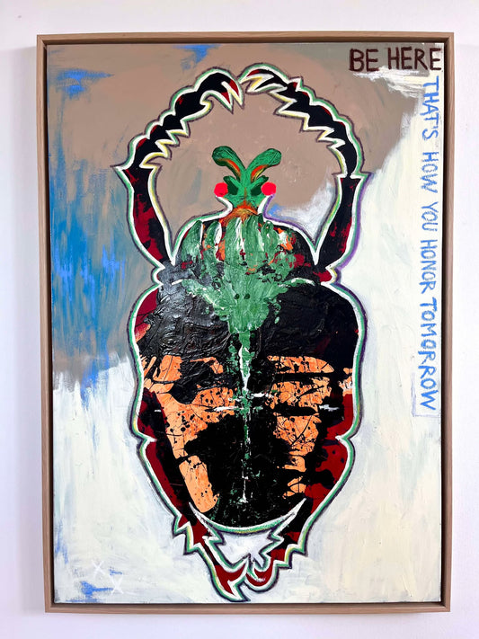 Morning Sun Scarab, 70x100 cm