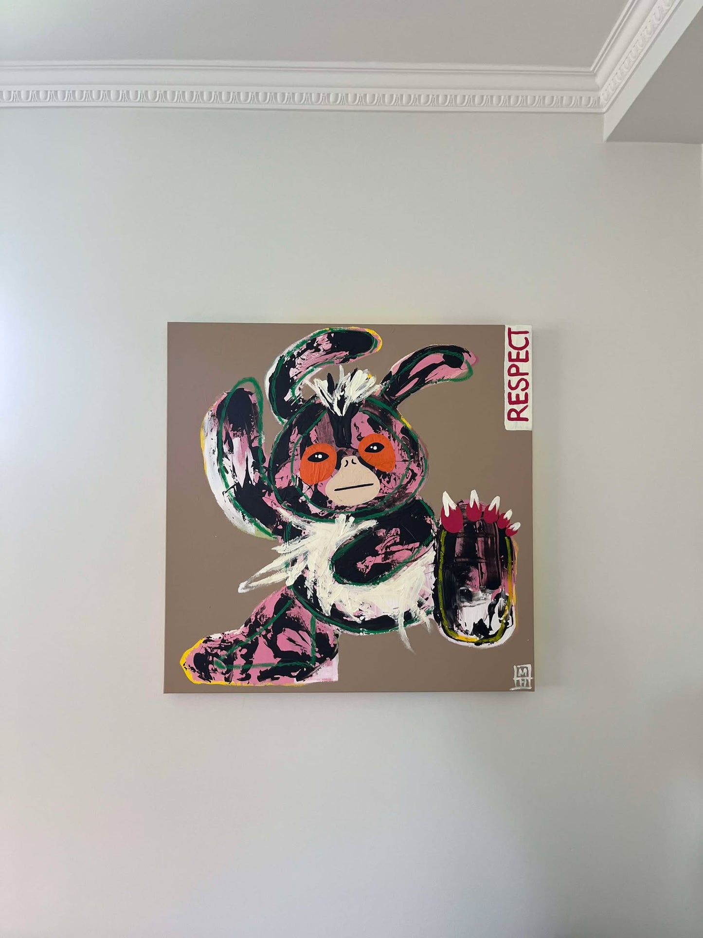 The Pink Bunny Shelby 80x80 (sold)