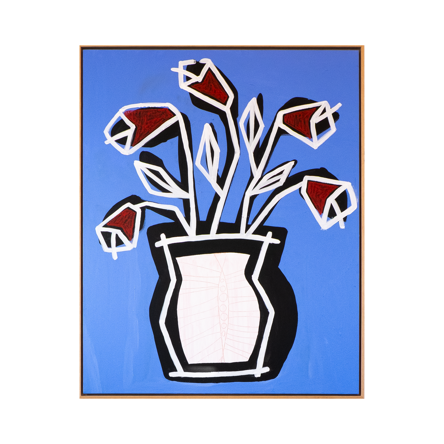 Red Flowers, 100x120 cm