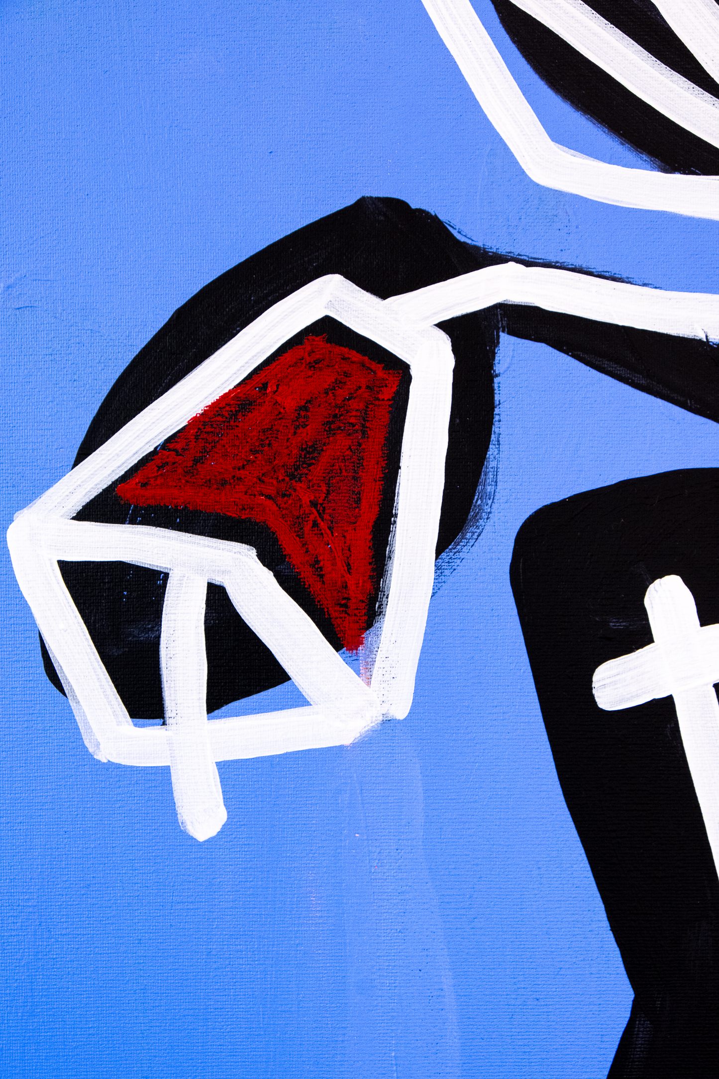 Red Flowers, 100x120 cm